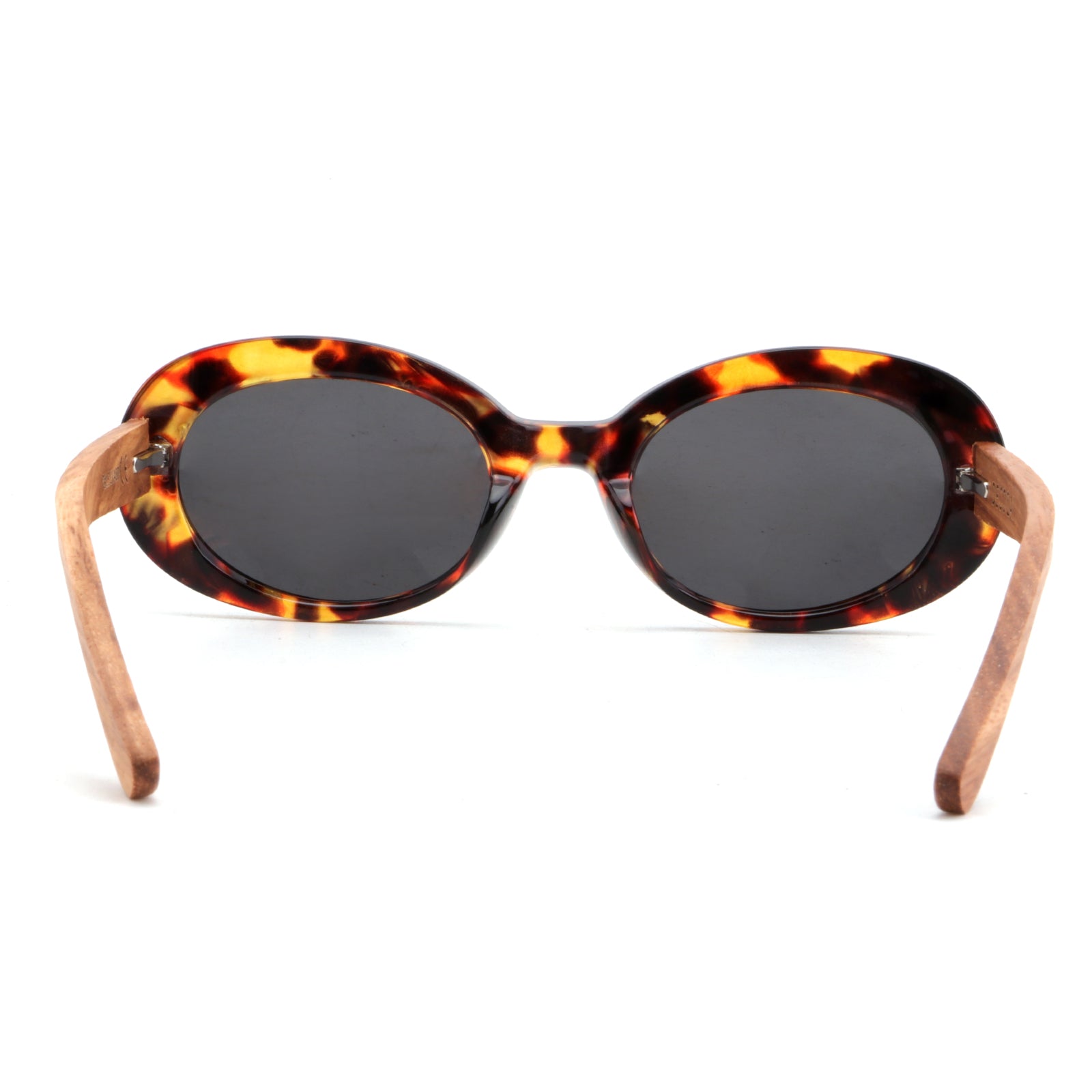 Lunar Safari Wooden Sunglasses – Tortoiseshell & Zebrawood Inside View