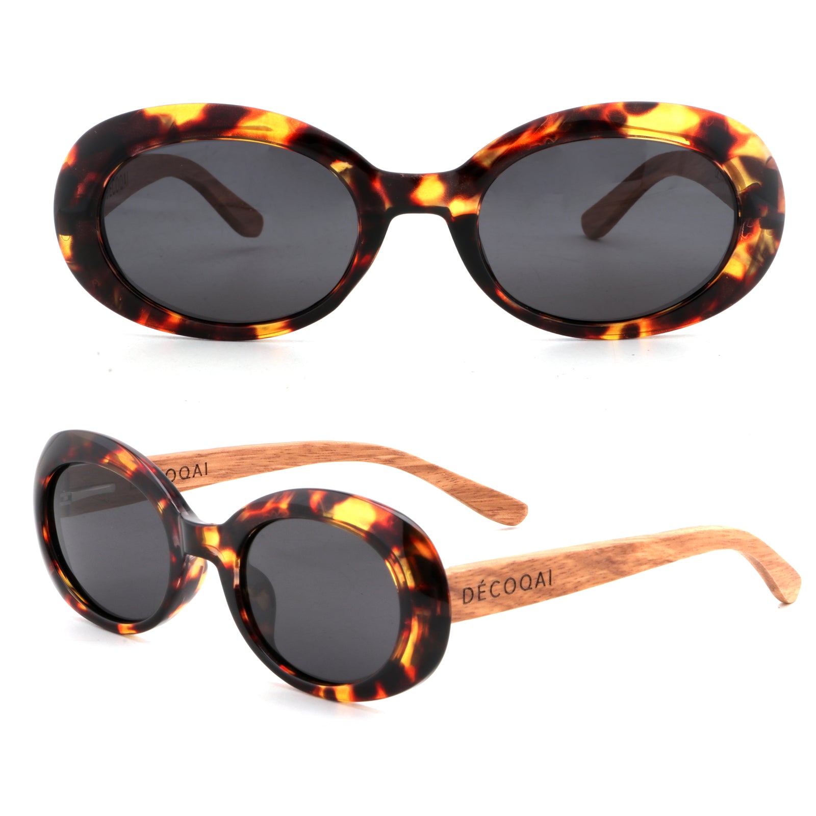 Lunar Safari Wooden Sunglasses – Tortoiseshell & Zebrawood