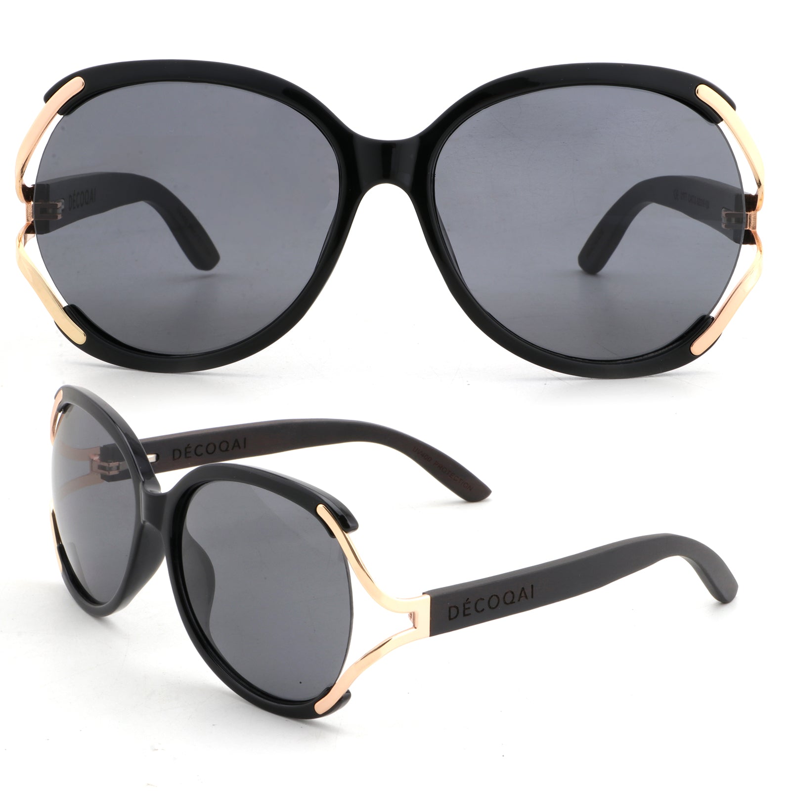 Midnight Ébène Sunglasses – UV Polarized with Ebony Arms both