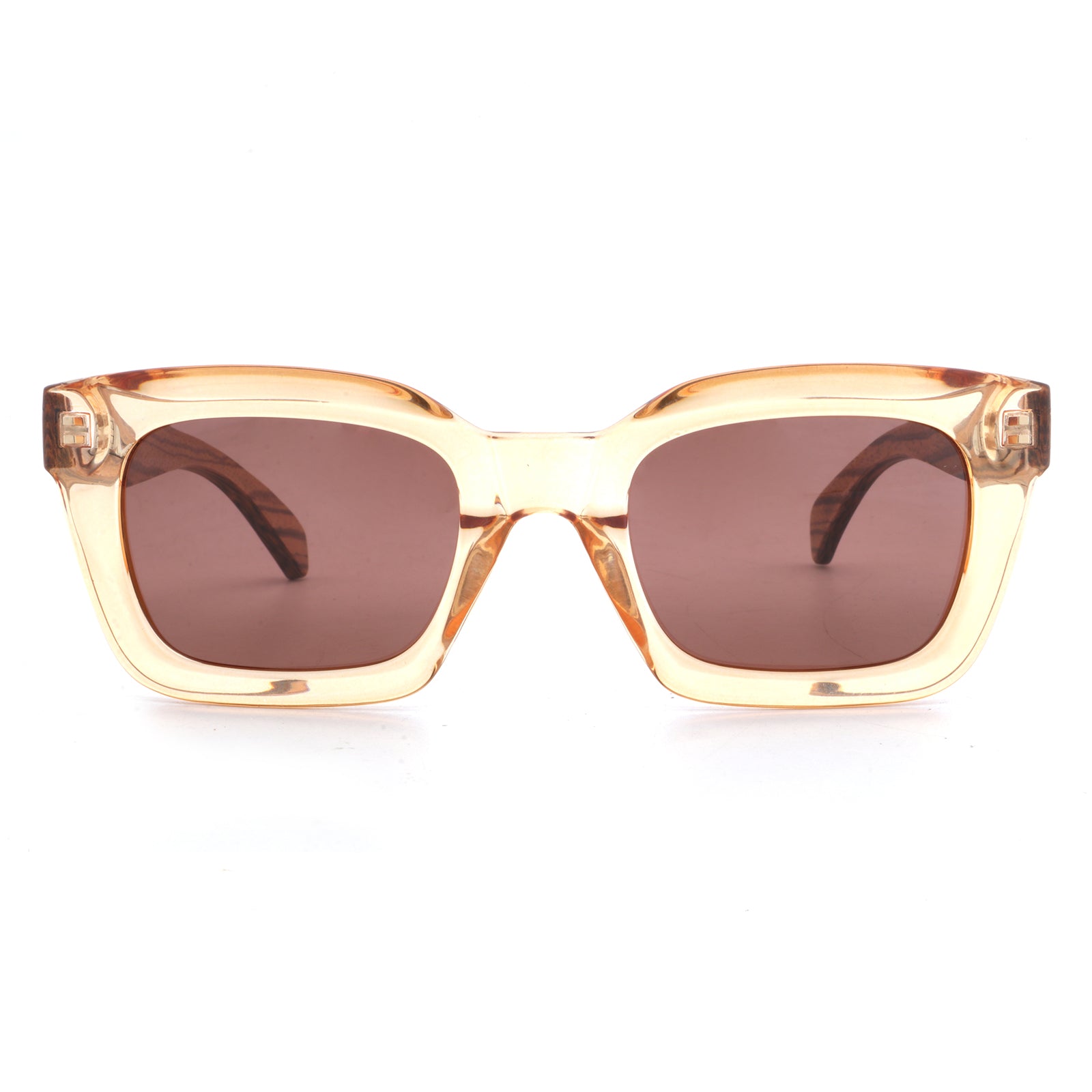 Miel Latte Boix Wooden Sunglasses. Women's Sunglases Front