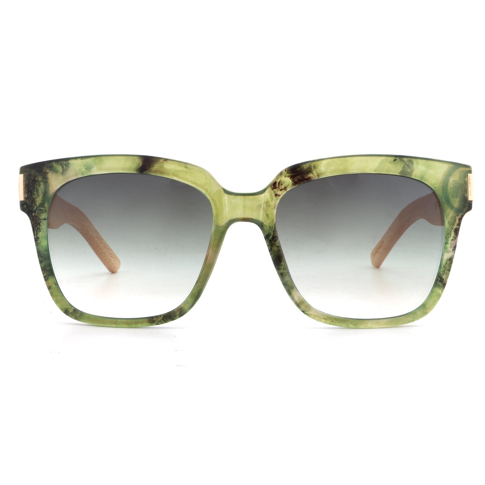 Olive Glaze Wooden Sunglasses – UV Polarised & Lightweight