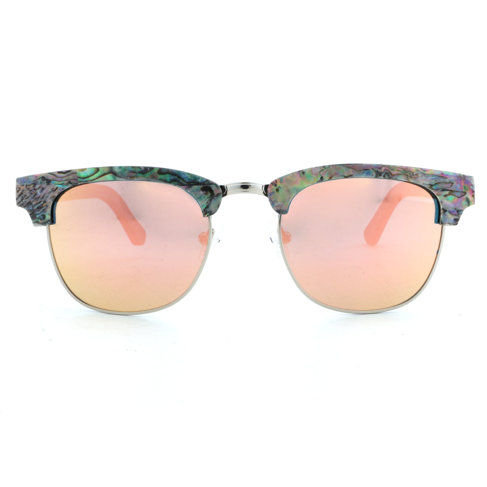The Durdle – Abalone Shell Wooden Sunglasses | UV Polarised by DÉCOQAI® Front