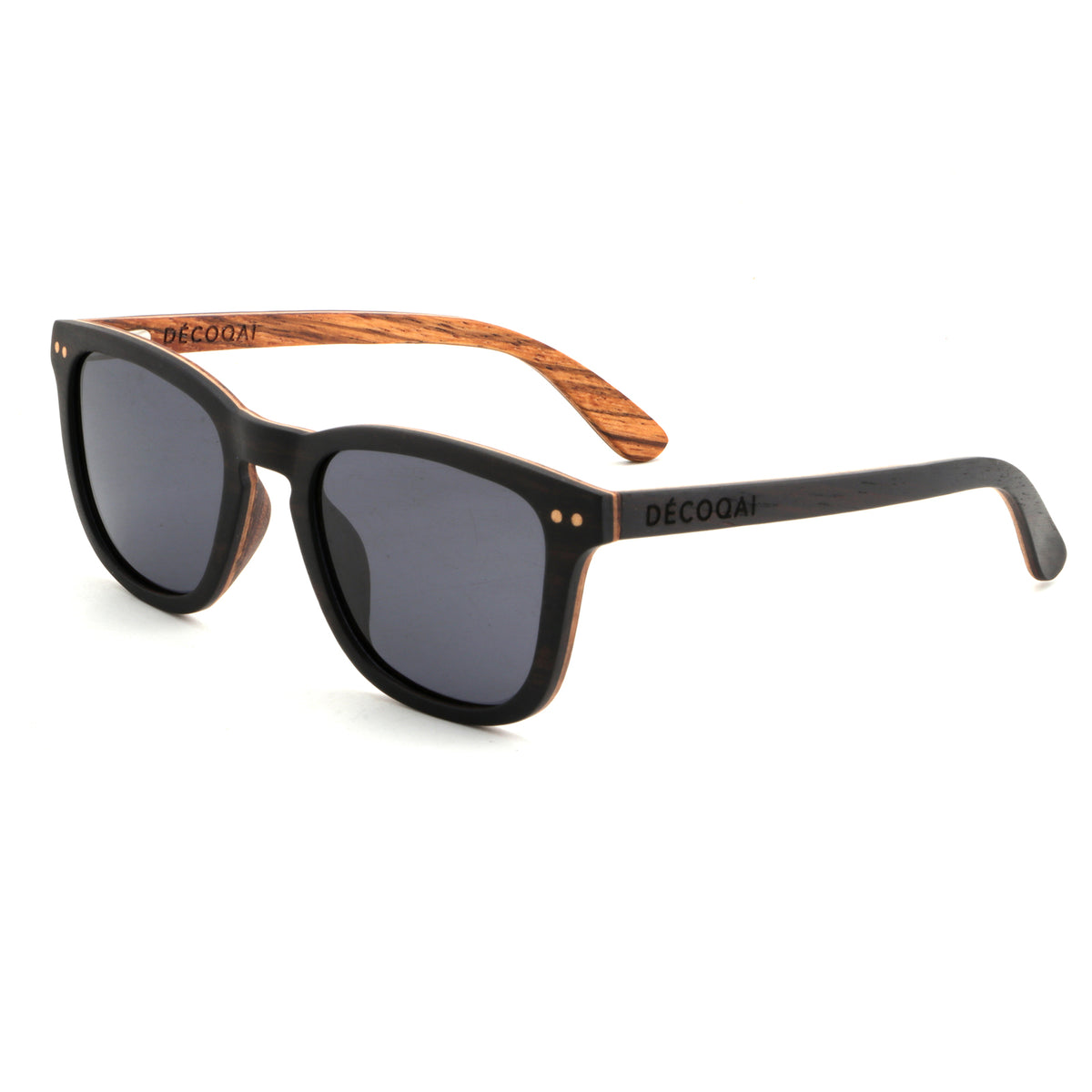 Jasper Ebony Wooden Sunglasses – UV Polarized & Bold Design Side