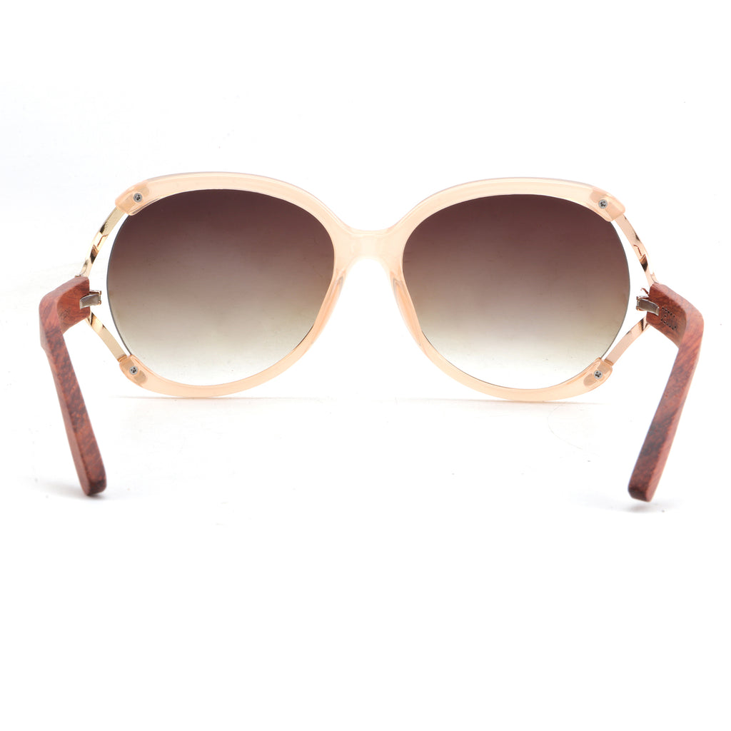 Midnight Haze Wooden Sunglasses – UV Polarized & Elegant with Cork Back