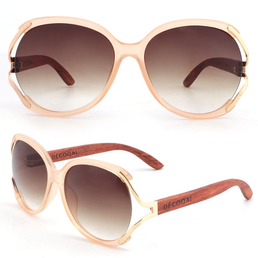 Midnight Haze Wooden Sunglasses – UV Polarized & Elegant with Cork Both