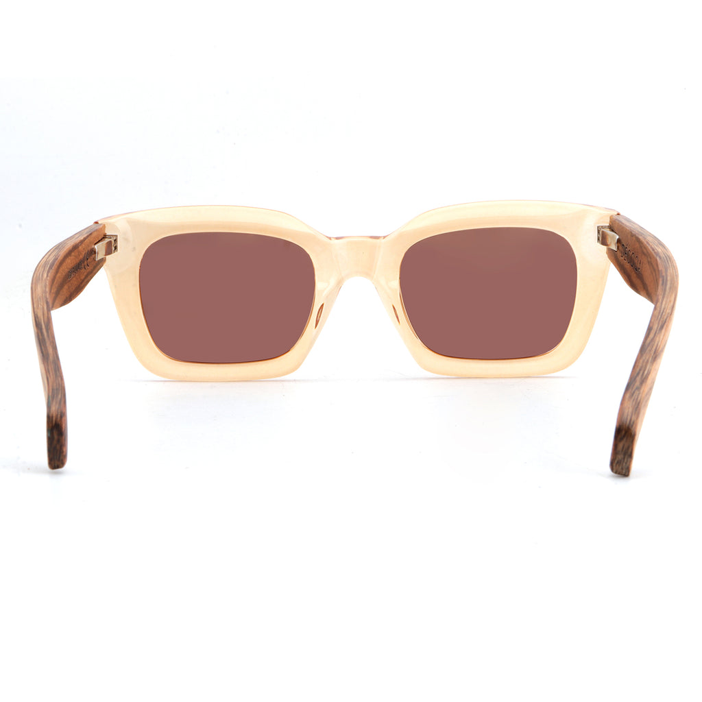 Miel Wooden Zebrano Sunglasses