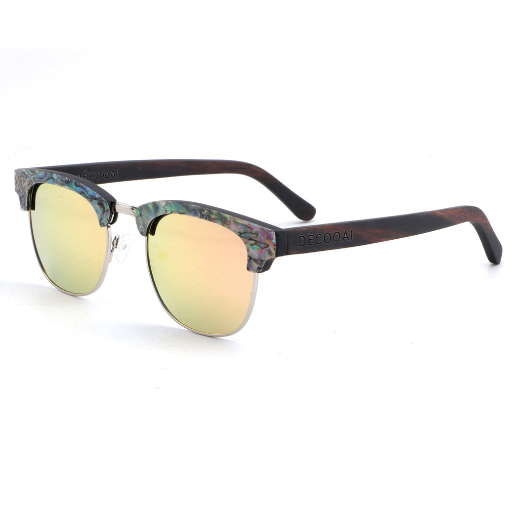 The Durdle – Abalone Shell Wooden Sunglasses | UV Polarised by DÉCOQAI®